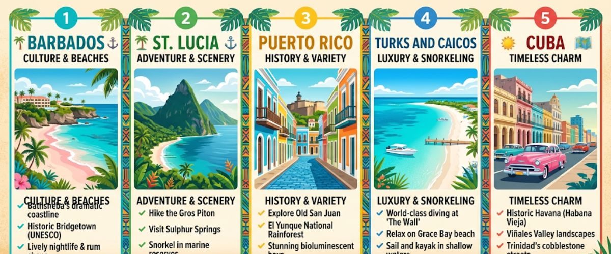 top 5 caribbean islands to visit for an unforgettable trip